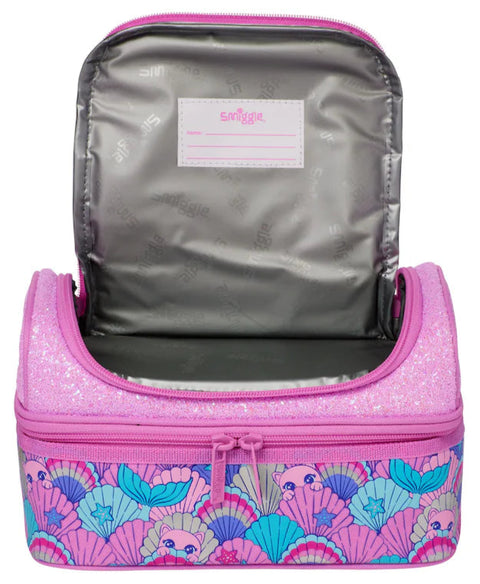 Smiggle Hi There Pur-Maid Double Decker Lunch Bag With Strap