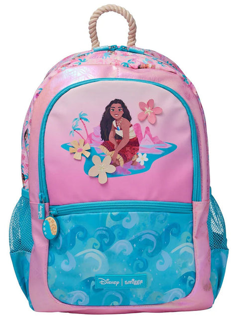 Smiggle Pink Moana Print Classic Backpack 42cm