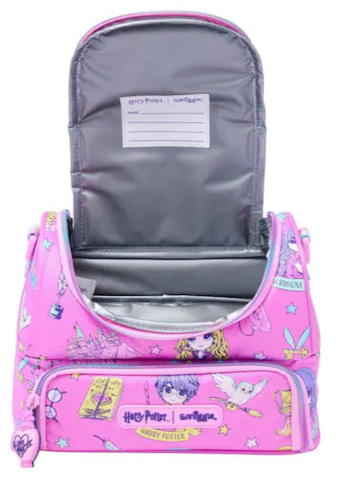 Smiggle Harry Potter Pink Double Decker Lunch Bag With Strap