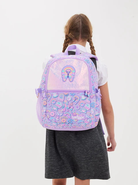 Smiggle Purple Limitless Classic Attach Backpack 42cm