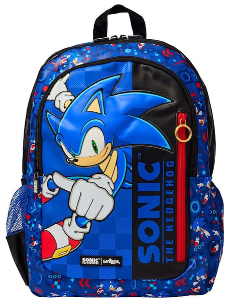 Smiggle Blue Sonic The Hedgehog Classic Backpack 42cm