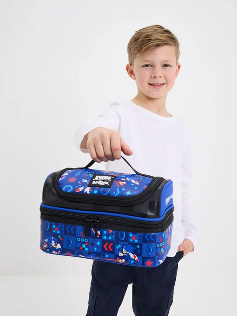Smiggle Sonic The Hedgehog Double Decker Lunch Bag