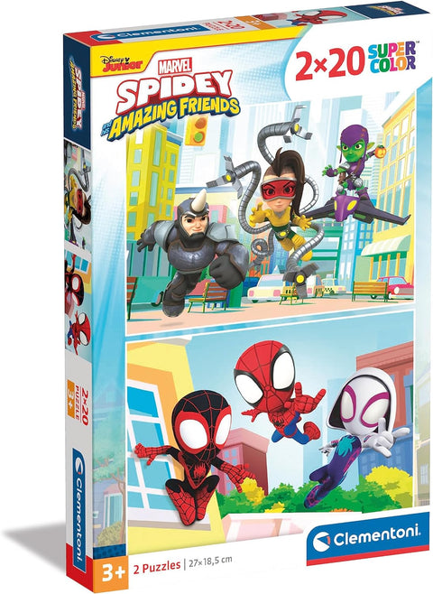 Clementoni Spidey and His Amazing Friends Puzzle 2x20 Pieces