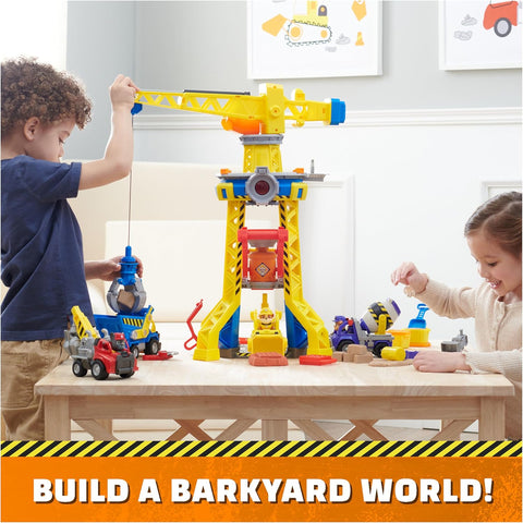 Rubble & Crew Bark Yard Deluxe Bulldozer Construction Truck Toy with Lights & Sounds