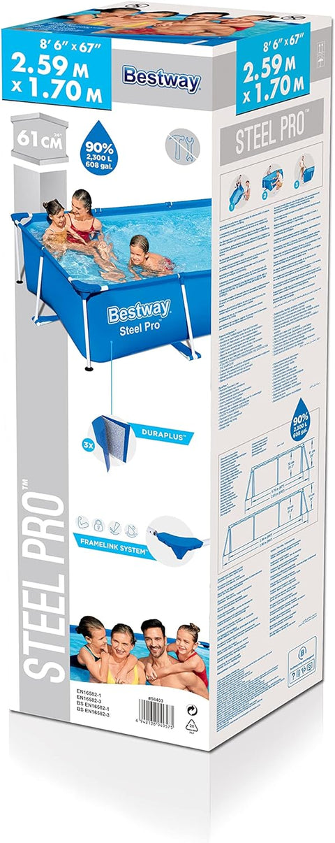 Bestway Steel Pro Above Ground Pool 259x170x61cm