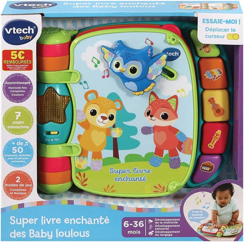 VTech Super Livre Enchanté des Baby Loulous Bleu