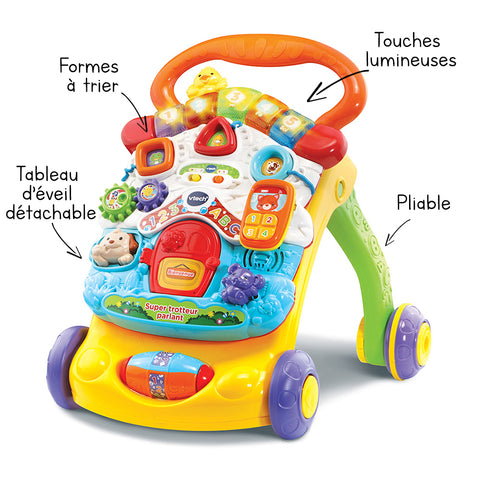 VTech Super Trotteur Parlant 2 en 1 Orange