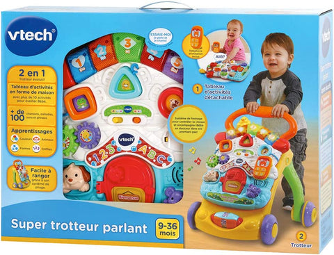 VTech Super Trotteur Parlant 2 en 1 Orange