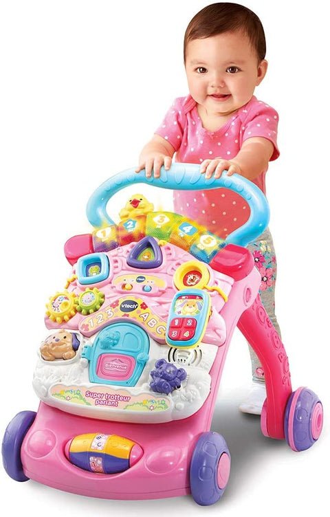 VTech Super Trotteur Parlant 2 en 1 Rose