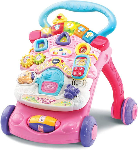 VTech Super Trotteur Parlant 2 en 1 Rose
