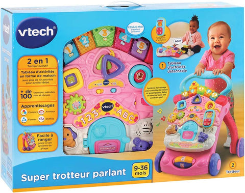 VTech Super Trotteur Parlant 2 en 1 Rose