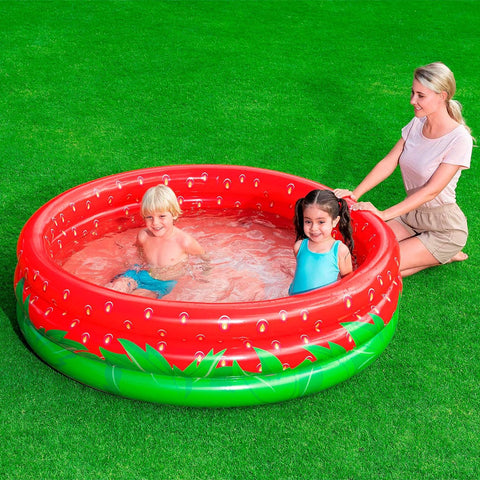 Bestway Sweet Strawberry Round Inflatable Play Pool 168x38cm