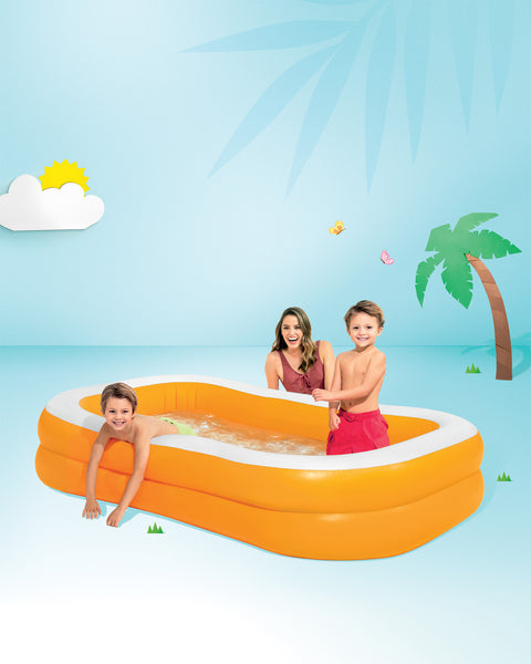 Intex Swim Center Mandarin Inflatable Family Pool 229x147x56cm
