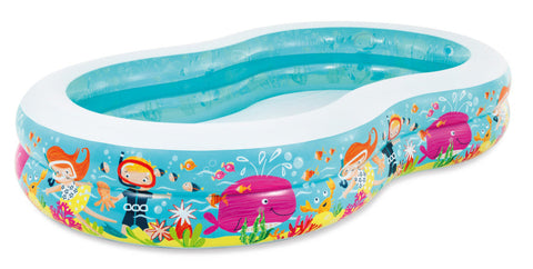 Intex Swim Center Snorkel Fun Inflatable Pool 260x160x46cm