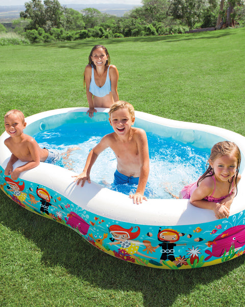 Intex Swim Center Snorkel Fun Inflatable Pool 260x160x46cm