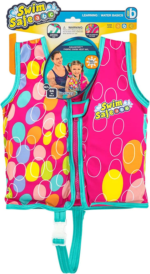 Bestway Swim Safe AquaStar Fabric Swim Vest M/L, 18-30kg