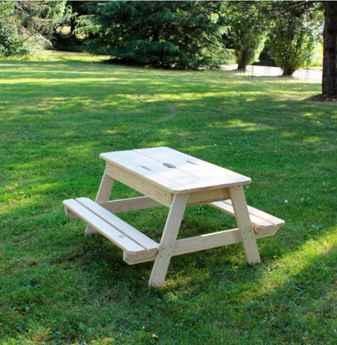 Table Pique-Nique + Bac à Sable 92x90x50cm