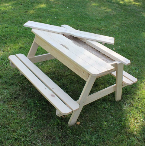 Table Pique-Nique + Bac à Sable 92x90x50cm