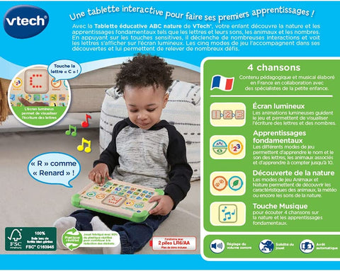 VTech Tablette Éducative ABC Nature