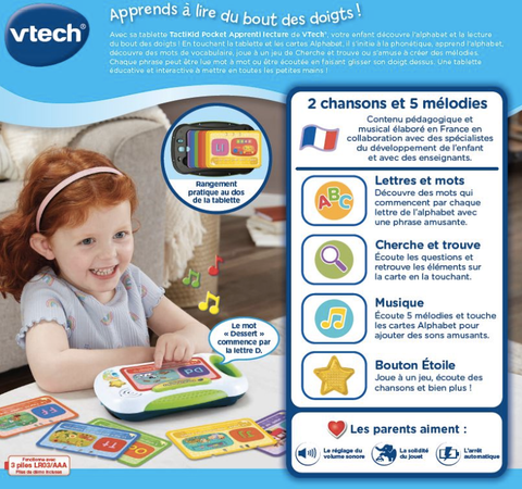 VTech TactiKid Pocket Apprenti Lecture