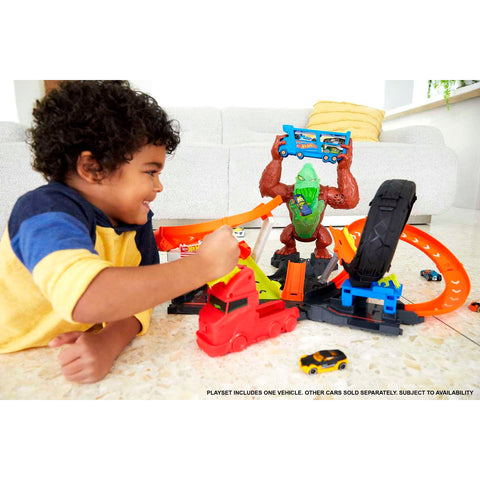 Hot Wheels Toxic Gorilla Slam Playset With Lights & Sounds