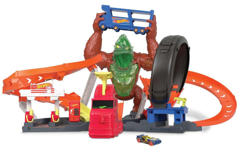 Hot Wheels Toxic Gorilla Slam Playset With Lights & Sounds