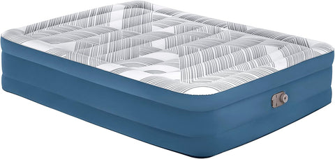 Bestway Tritech Fashion Flock Queen Airbed With Built-in AC Pump 203x152x46cm