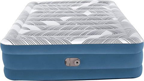 Bestway Tritech Fashion Flock Queen Airbed With Built-in AC Pump 203x152x46cm