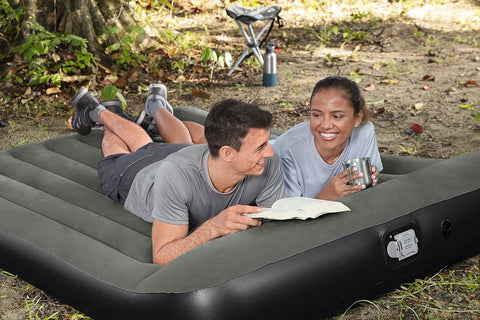 Bestway Tritech Queen Airbed With Built-in Battery Pump 203x152x30cm