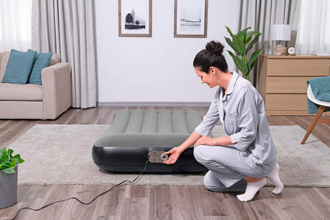 Bestway Tritech Twin Airbed With Built-in AC Pump 188x99x30cm