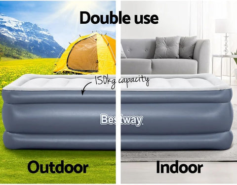 Bestway Tritech Twin Airbed With Built-in AC Pump 191x97x51cm