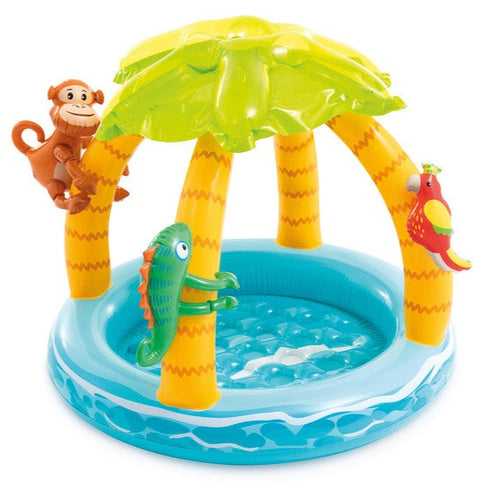 Intex Tropical Island Inflatable Kiddie Pool 102x86cm