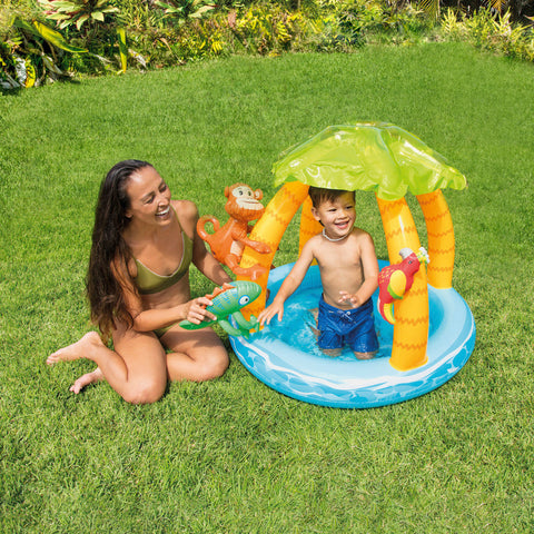 Intex Tropical Island Inflatable Kiddie Pool 102x86cm