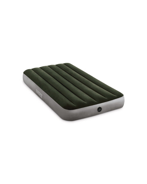 Intex Twin Dura-Beam Standard Prestige Air Mattress With Hand-Held Battery Pump 191x99x25cm