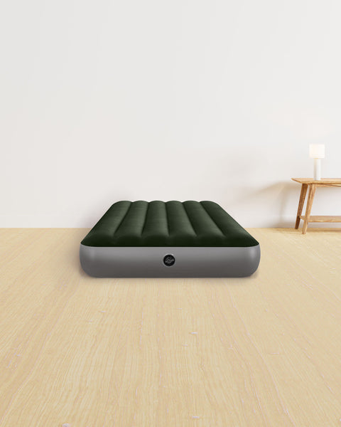 Intex Twin Dura-Beam Standard Prestige Air Mattress With Hand-Held Battery Pump 191x99x25cm
