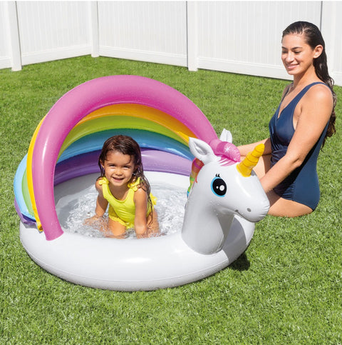 Intex Unicorn Inflatable Kiddie Pool 127x102x69cm