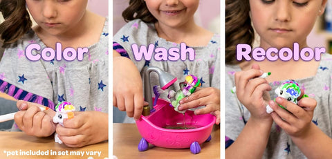 Washimals Colour & Wash Pets, Cats Pack