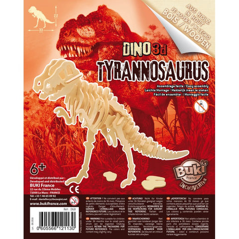 Buki Wooden Dinos 3D Assorted