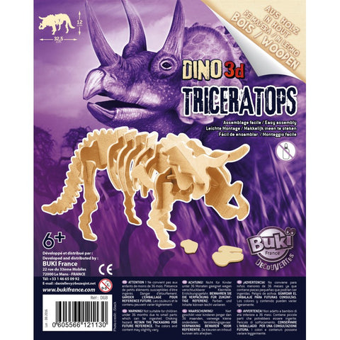 Buki Wooden Dinos 3D Assorted