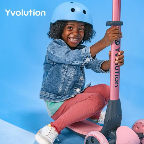 Y Glider NUA, 3-Wheel Foldable Scooter, Pink 3-10 years