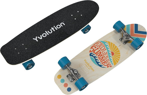 Yvolution Cruiser 30" Skateboard With LED Light 5+ Years