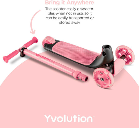Yvolution Glider Kiwi Pink 3-Wheel Scooter 3-8 Years