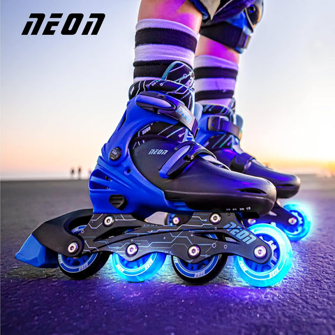 Yvolution Neon 2in1 Combo Skates Size 30-33