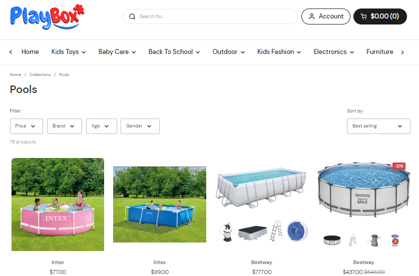 Pools – PlayBox