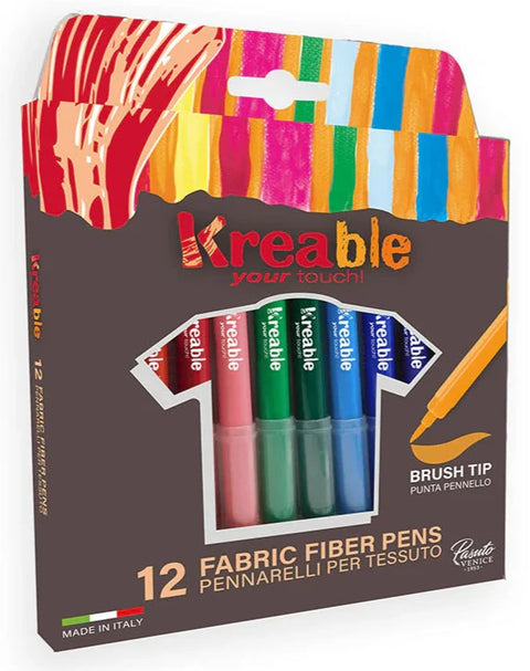 Junior Fabric Fibre Pens Box of 12