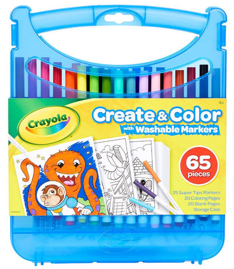 Crayola Create and Color with Super Tips Washable Markers
