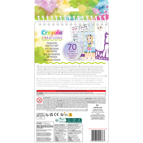 Crayola Creations Fashion Sketch Portfolio