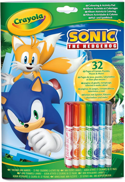 Crayola Sonic The Hedgehog Coloring and Activity Book