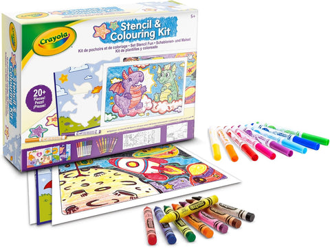 Crayola Stencil & Colouring Kit