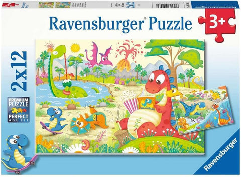 Ravensburger My Dino Friends Puzzle 2x12 Pieces